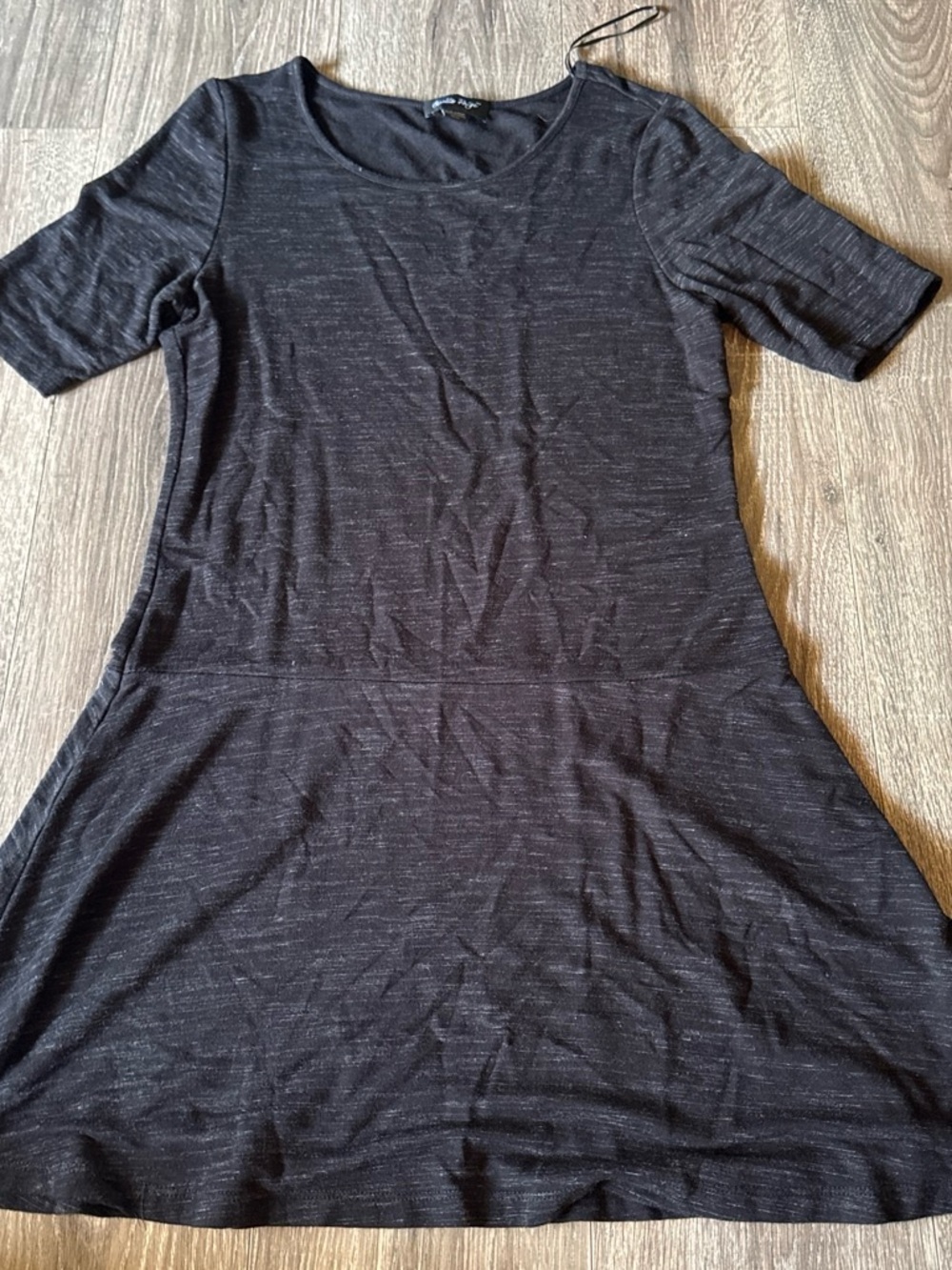Charlie Paige Black Short Sleeve A-Line Dress